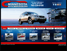 Tablet Screenshot of minnesotaautowholesalers.com